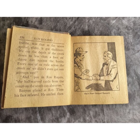 Vintage Little Big Book Roy Rogers And The Dwarf-Cattle Ranch Vintage 1938 Bette - Picture 4 of 4
